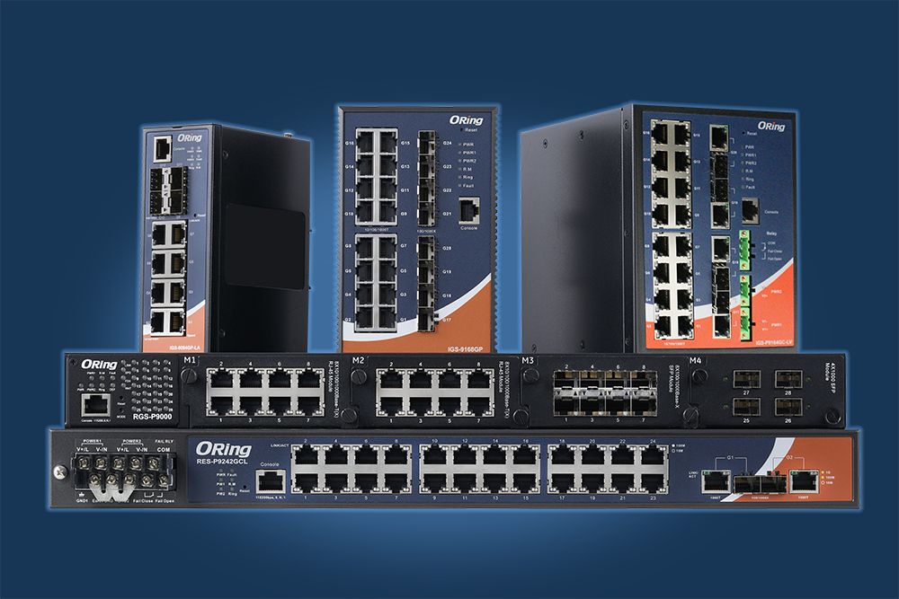 ORing 9000 Series industrial Ethernet switches