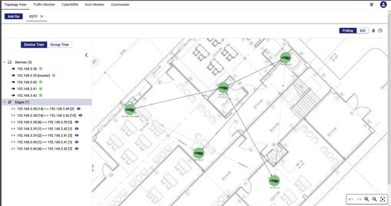 Open-Vision visualized network management interface