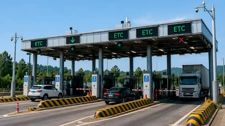 Clear toll collection and weigh station application scene