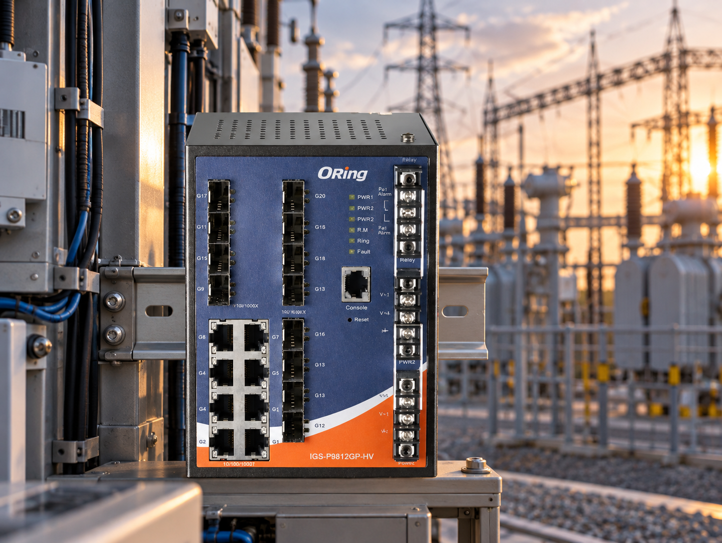 ORing industrial Ethernet switch in substation