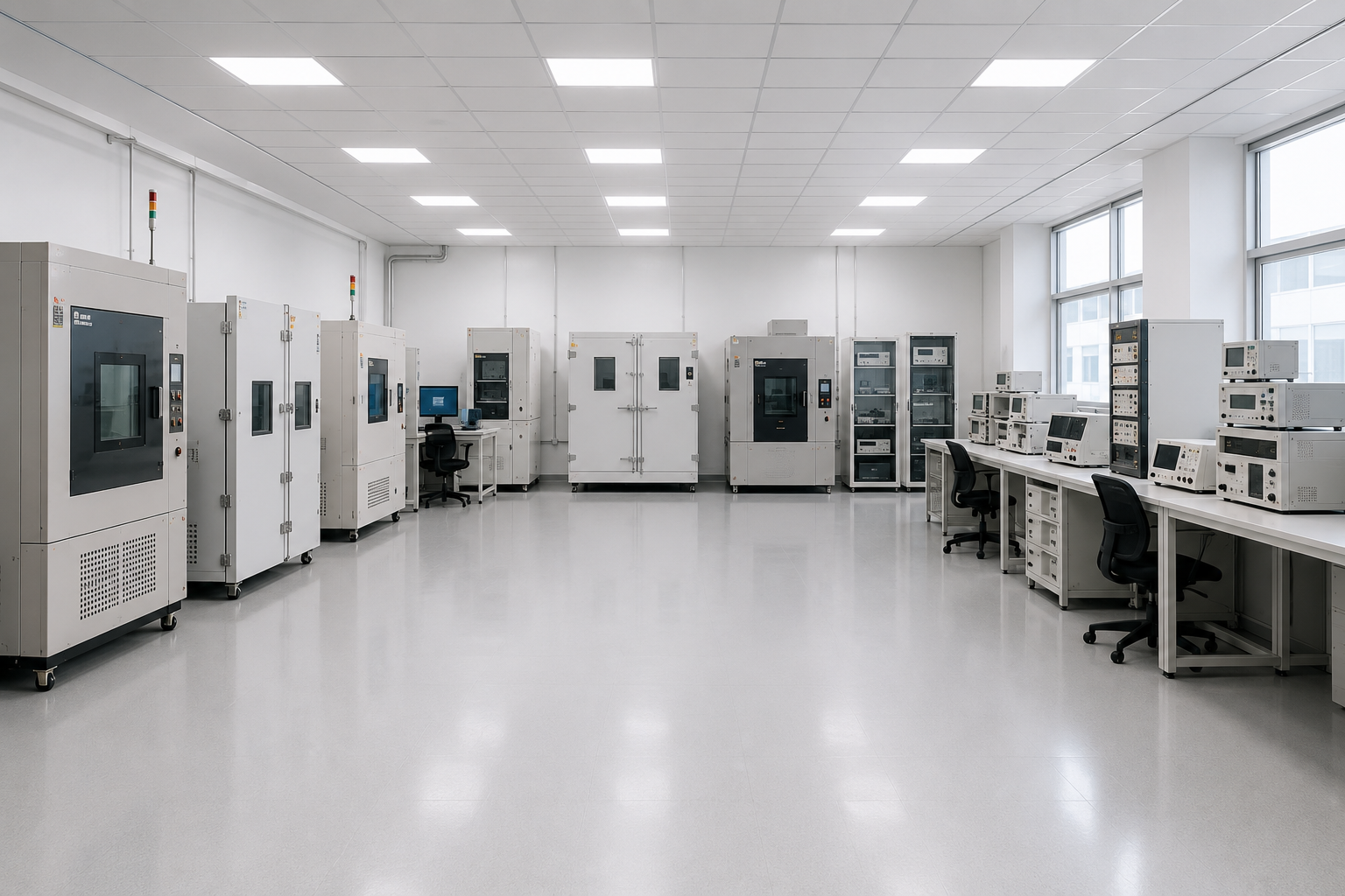 Industrial testing laboratory