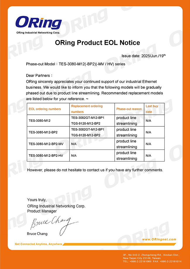 EOL TES 3080 M12 650
