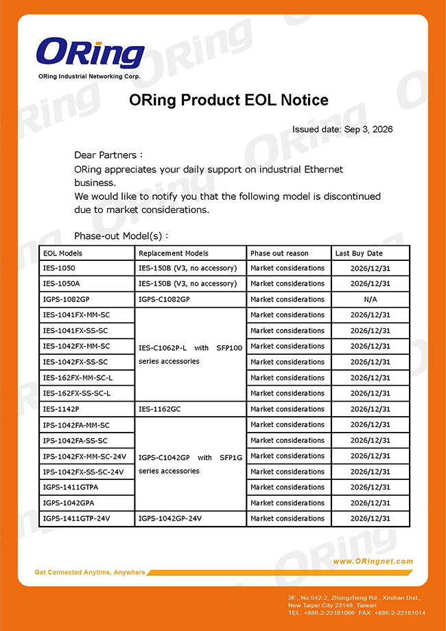 650 1000 Series EoL notice 20260903 001