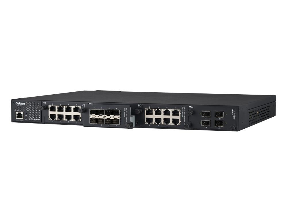 RGS-P9000 modular cyber-hardened managed Ethernet switch
