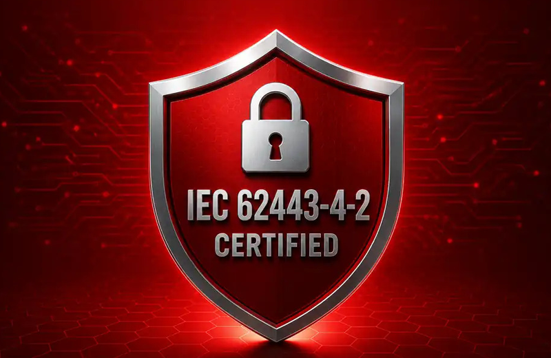 Cybersecure industrial network for power infrastructure